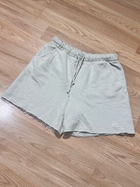 PINK | Off White/Beige Campus Lounge Dad Shorts